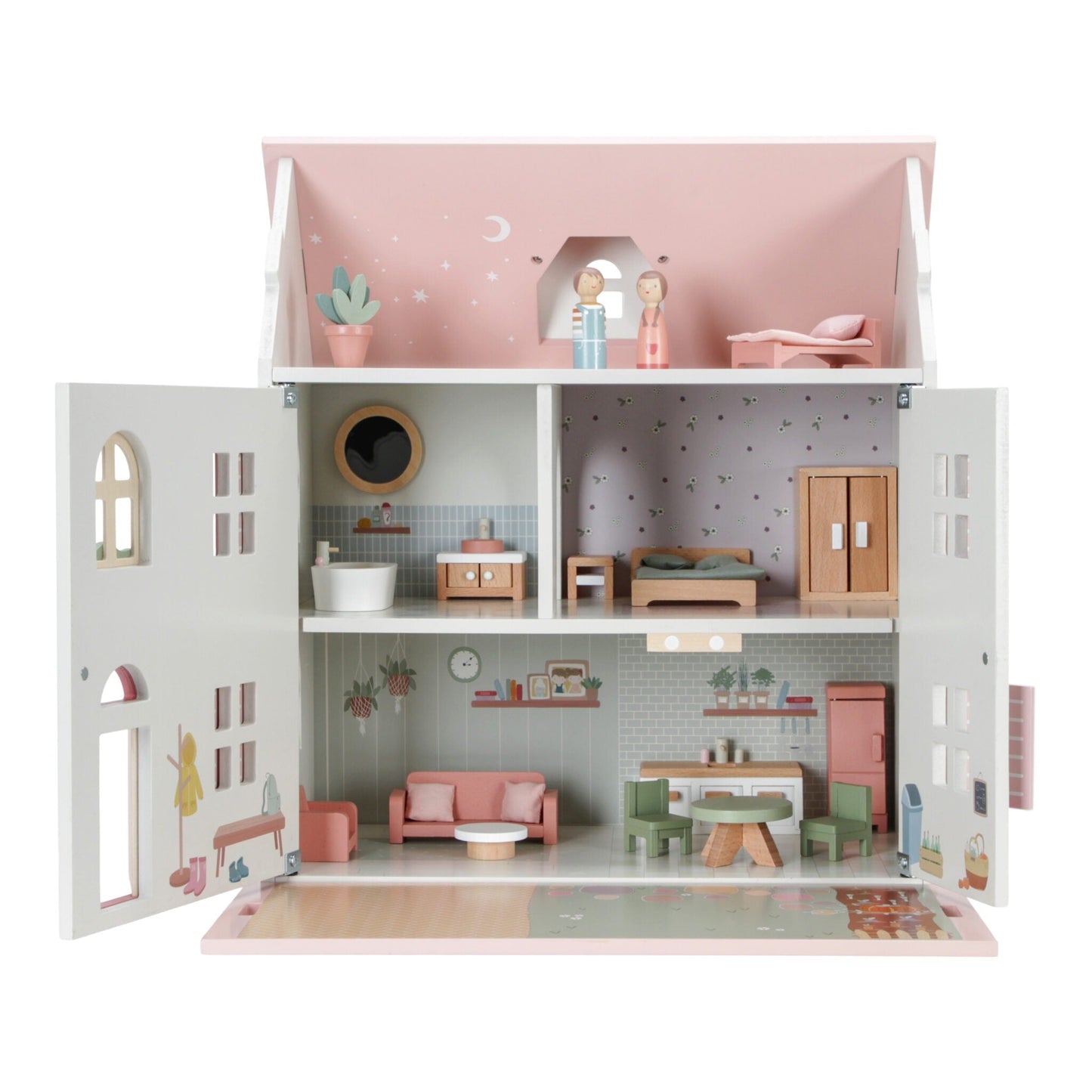 Wooden dollhouse