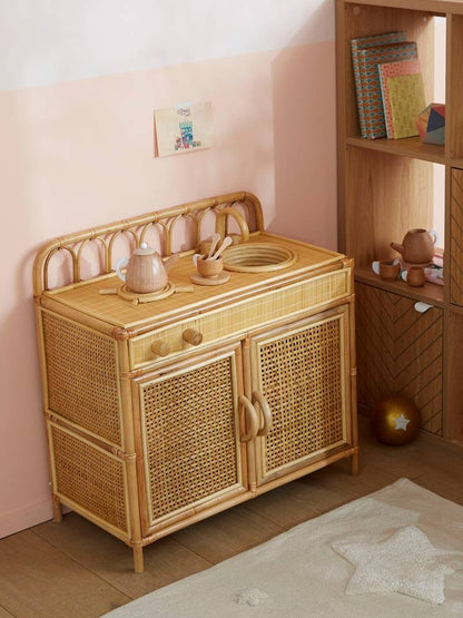 Rattan and herbarium kitchenette - natural